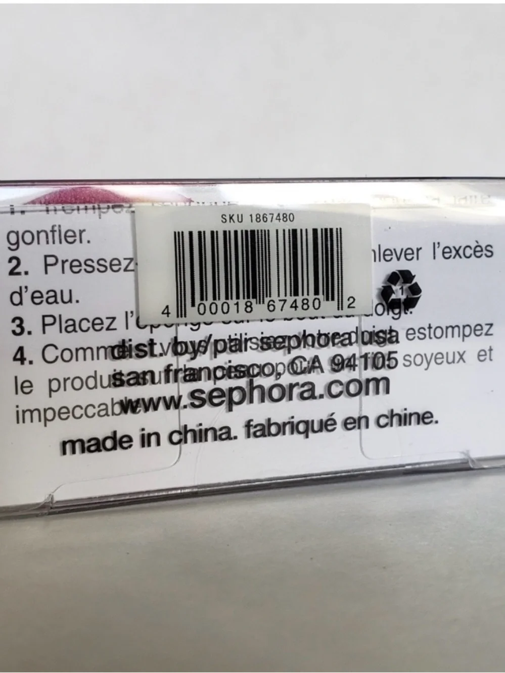 Sephora Pointed Blending Sponge Duo — Purple & Hot Pink